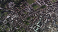Cambridge University Buildings From High To Zoom In On King'S College Chapel