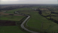 Flat Valley And River On Broads