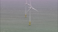 Windfarm Out At Sea Near Great Yarmouth