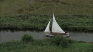 Sailing Boat Approaching Hickling Broad