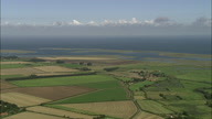 Pan Across Norfolk Coast And Landscape