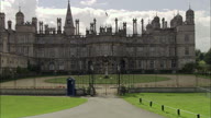 Burghley House Low Still Shot Through Gates