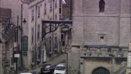Stamford C/U Of 18Th C Sign Across Old Great North Road Behind St Martin'S Church