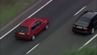 Great North Road With Pull Back From Red Car