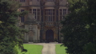 Harlaxton Manor Start Low With Pull Out From Main Gateway To Show Full Manor