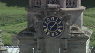 Harlaxton Manor Clock Face C/U Then Pull Out To Show Manor