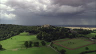 Approaching Belvoir Castle With Rain In Distance