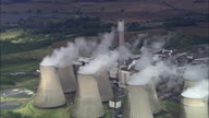 Ratcliffe-On-Soar Power Station Below - Sweeping Shot