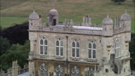 Wollaton Hall C/U Circling Shot Of Roof And Windows To Pull Out On Hall
