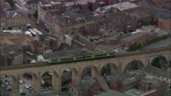 Small Train Going Across Bridges On The Robin Hood Line