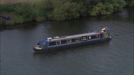 C/U Of Barge On River Trent To Pull Out