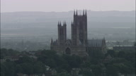Lincoln Cathedral Against Pink Sky - Slow Approach