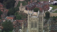 Lincoln Cathedral With Lincoln Castle In Background