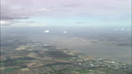 Pan Along Coast From Immingham Dock To Grimsby To Cleethorpes