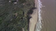 High View Then Push In On Ww Ii Coastal Artillery Hidden Beneath Ground And Grass