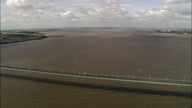 Humber Suspension Bridge With Cars Across Middle - Quite Low