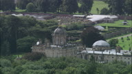 Castle Howard C/U And Zoom Out On Gardens And Mausoleum