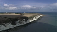 Flamborough Head And Cliff With Tracking Shadow