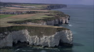 Flamborough Head Cliffs Tracking - Low Shot