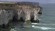 Flamborough Head Cliffs Tracking - Low Shot