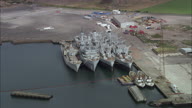 Old Ships In Dock  On The Tees