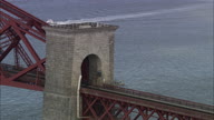Commuter Train Over Forth Bridge