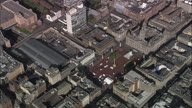 City Hall And Overhead Wide Of City