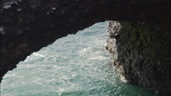 Coast South Of Aberdeen And Shot Through Rocks