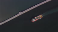 Aberdeen And Port With Oil Rig Stuff