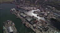 Aberdeen And Port With Oil Rig Stuff