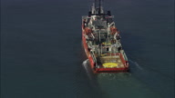 Aberdeen And Port With Oil Rig Stuff