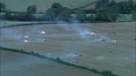 Burning Straw In Field