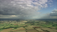 Wide Of Warwickshire Countryside With Clouds