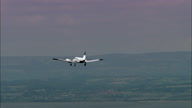 Small Plane Coming Into Filton Airfield With Bridge B/G