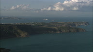 Sharkham Point And Berry Head Behind, With Ships In Torbay