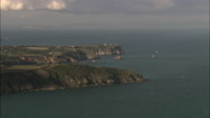 Sharkham Point And Berry Head Behind, With Ships In Torbay