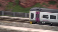 Small Commuter Train Along Exe Estuary