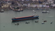 Freighter Coming Into Teignmouth Harbour