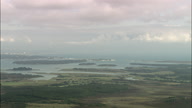 Poole Harbour In Distance With Good Clouds