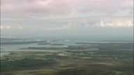 Poole Harbour In Distance With Good Clouds