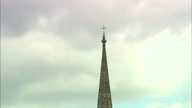 Good Reveal Of Salisbury Cathedral From Spire With A Move Up And Over