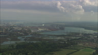 Approaching Southampton Docks And Container Port