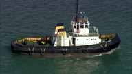 Tug And Container Ship