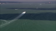 Catamaran Ferry On Way To Isle Of Wight
