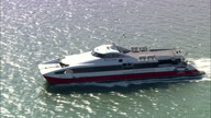 Catamaran At Speed In Southampton Water