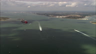 Sea Catamaran On Way To Isle Of Wight