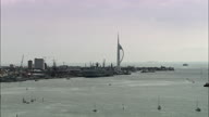 Low Approach To Portsmouth And Rise Up Over Dock Area