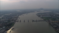Back Lit City From Thames Barrier