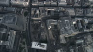 Directly Down Over City From West