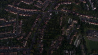 Directly Down Over Suburban Houses Near Croydon